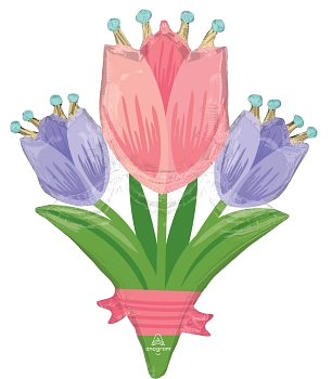 Pkg Spring Cheer Tulips 38"